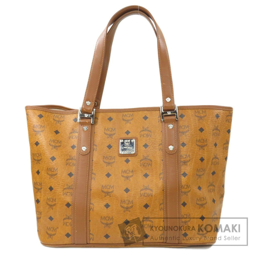 MCM Visetos tote bag iconic cognac monogram canvas brown